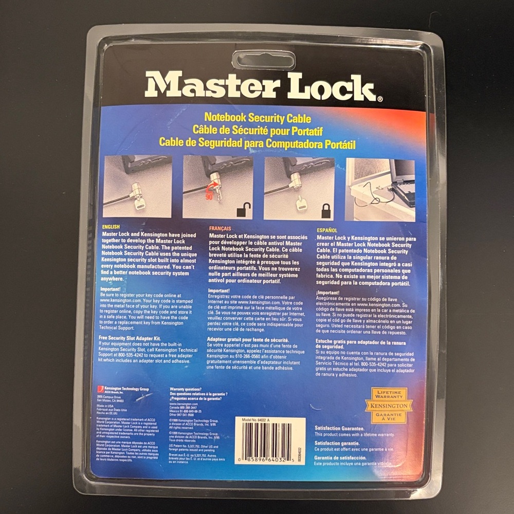 Master Lock Notebook Security Cable - Picture 4 of 6